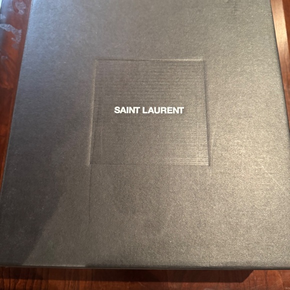 Saint Laurent White Leather High Top Sneakers - Picture 2 of 6